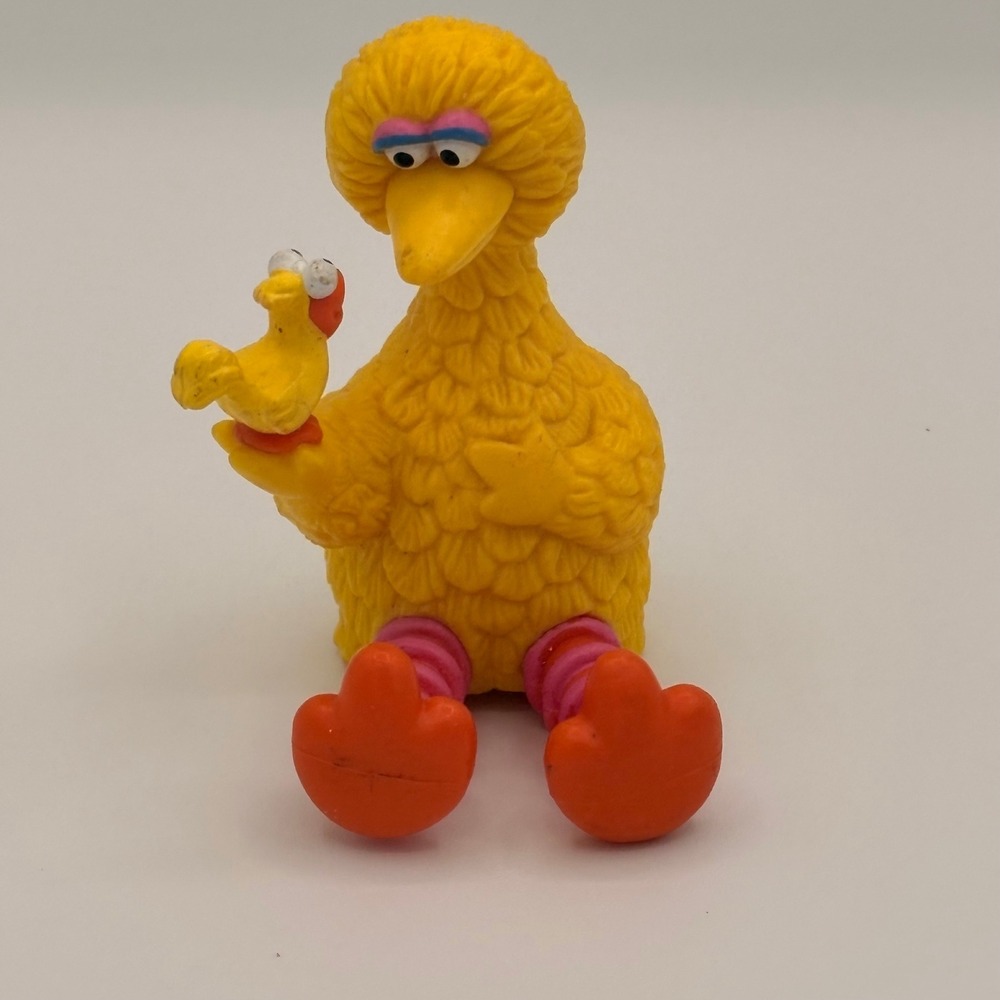 Applause Big Bird Figure Kids 3in Yellow Good Vintage Rare Sesame Street Radar